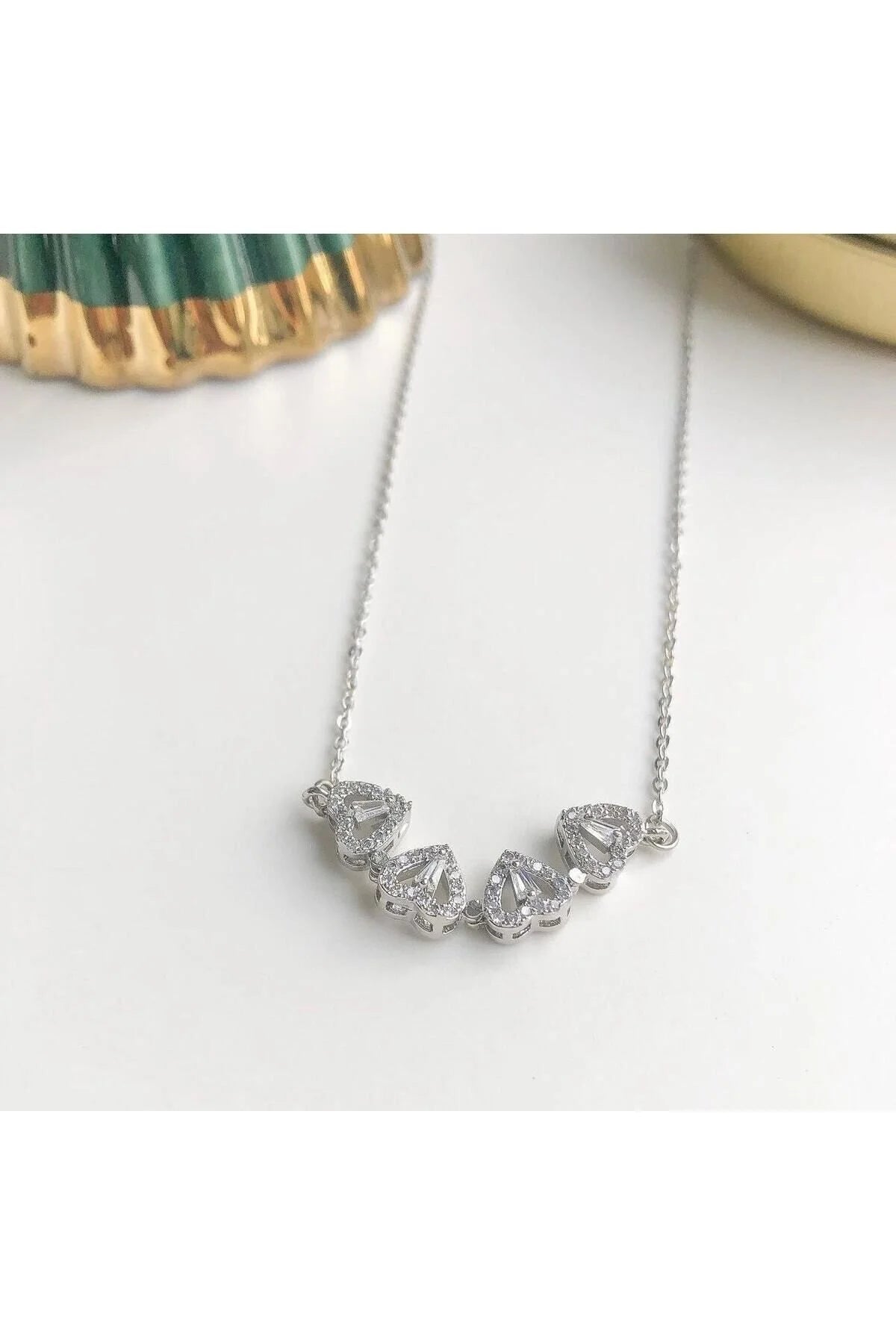 Silver Lucky Clover Necklace