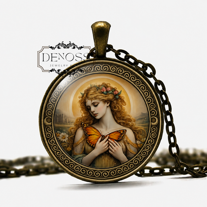 ETAIN Necklace,Celtic,Mythology,Mortal Princess,Butterfly,Transformation,Enduring Beauty,Resilience,King of Ulster