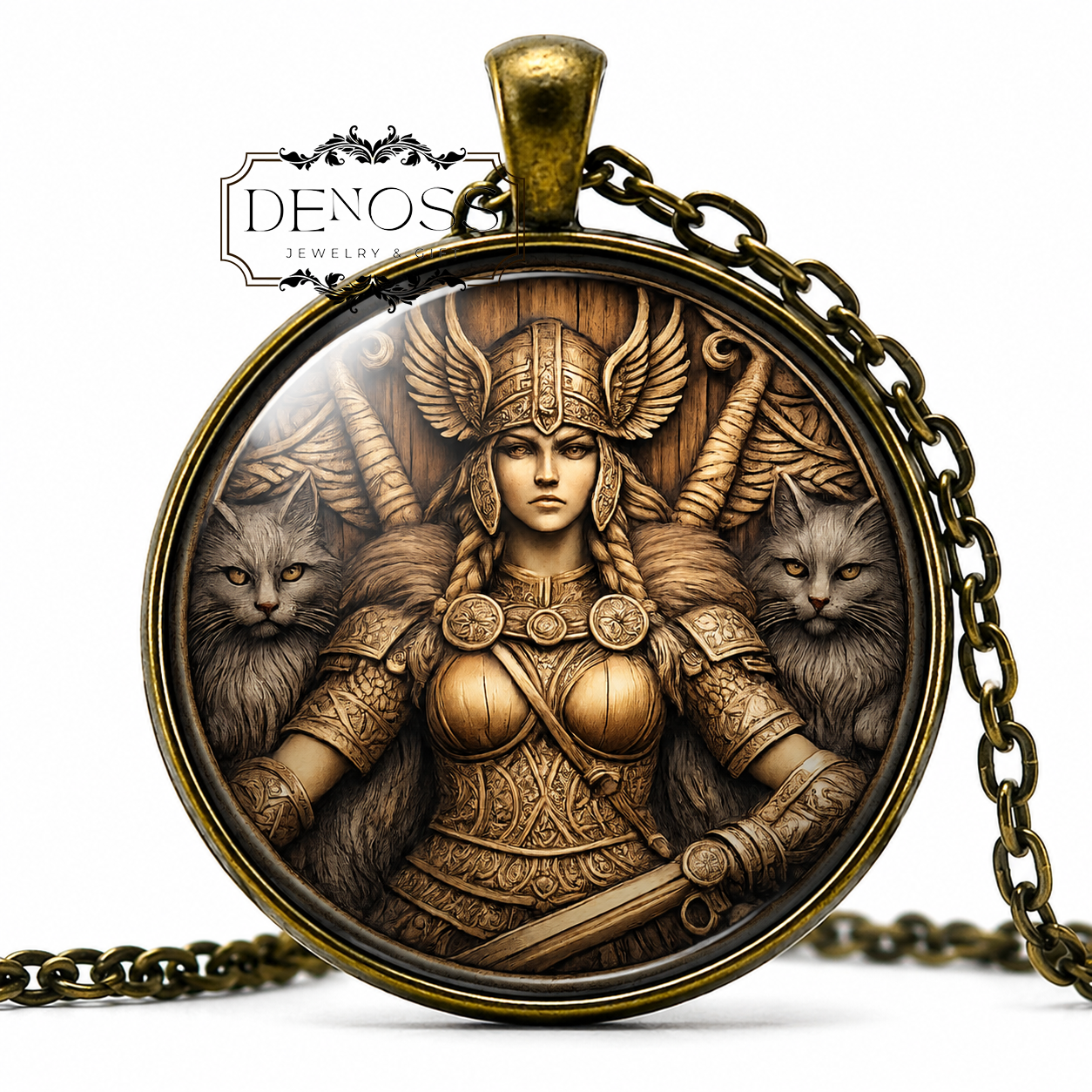 FREYA Necklace,Norse,Goddess of Fertility,Goddess of Love,Goddess of Beauty,Goddess of War,Vikings,Leader of the Valkyries