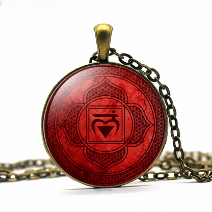 Muladhara Chakra Pendant necklace,Root chakra jewelry,symbolic jewelry