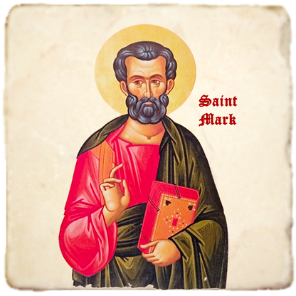 St.Mark Icon Icon,Men Saints,Marble Icon,Handmade,Prayer gift,Christian Icon