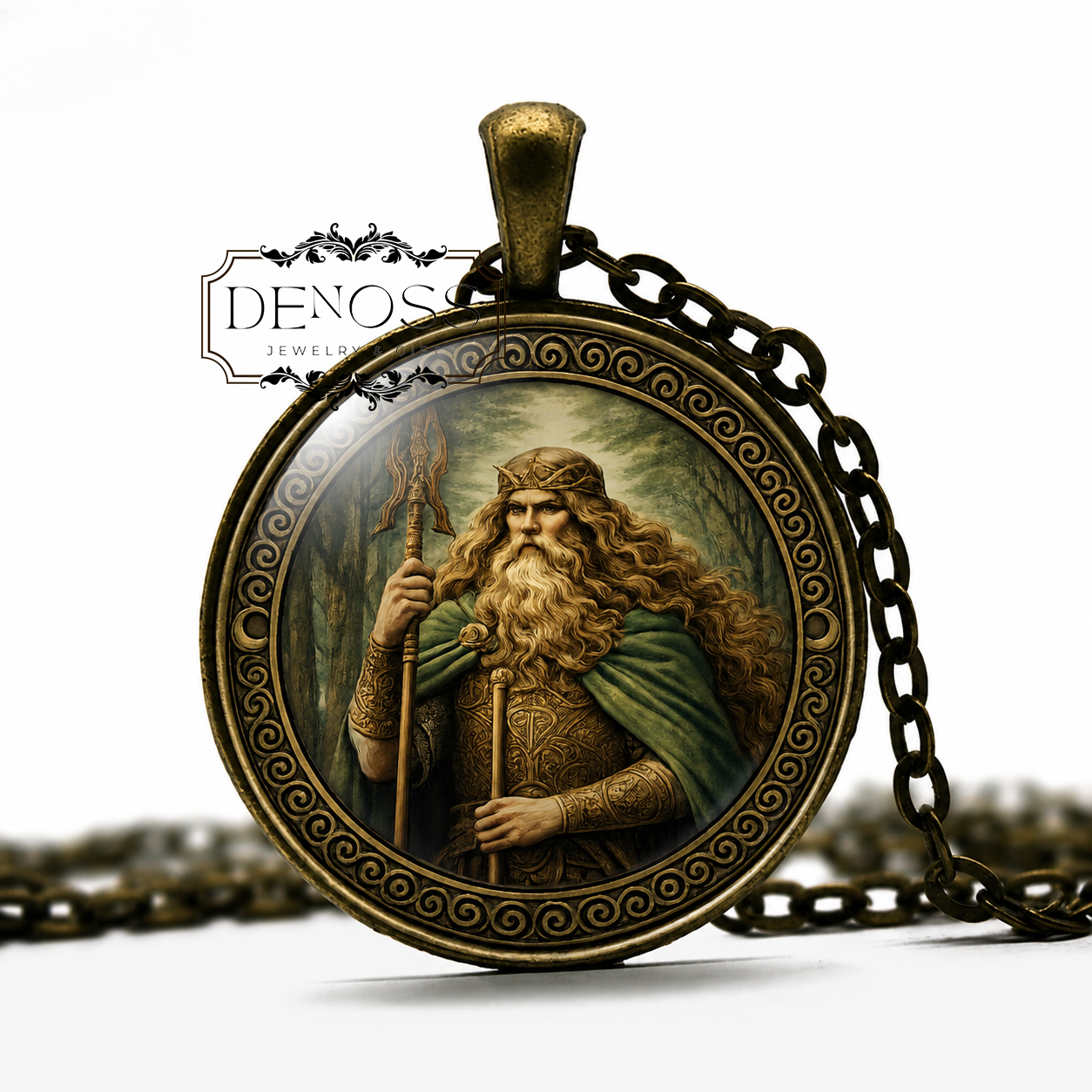LUGH Celtic Necklace,God Lámfada,Celtic,Tuatha Dé Danann,Warrior,Mythology,Art Pendant Necklace, lass pendant