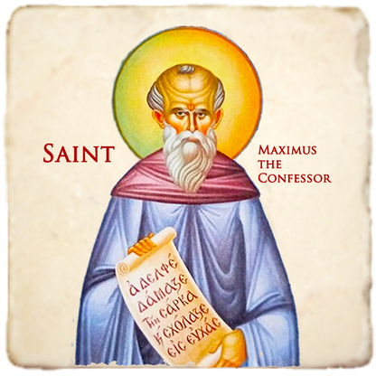 St.Maximus the Confessor Icon,Men Saints,Marble Icon,Handmade,Prayer gift,Christian Icon