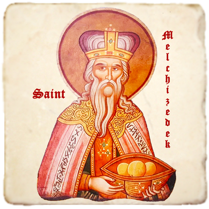 St.Melchizedek Icon,Men Saints,Marble Icon,Handmade,Prayer gift,Christian Icon