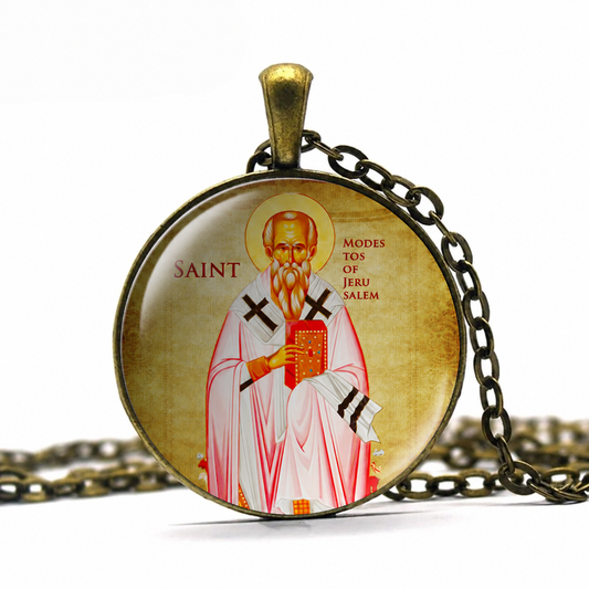 Saint ModeStos  the Protector Necklace