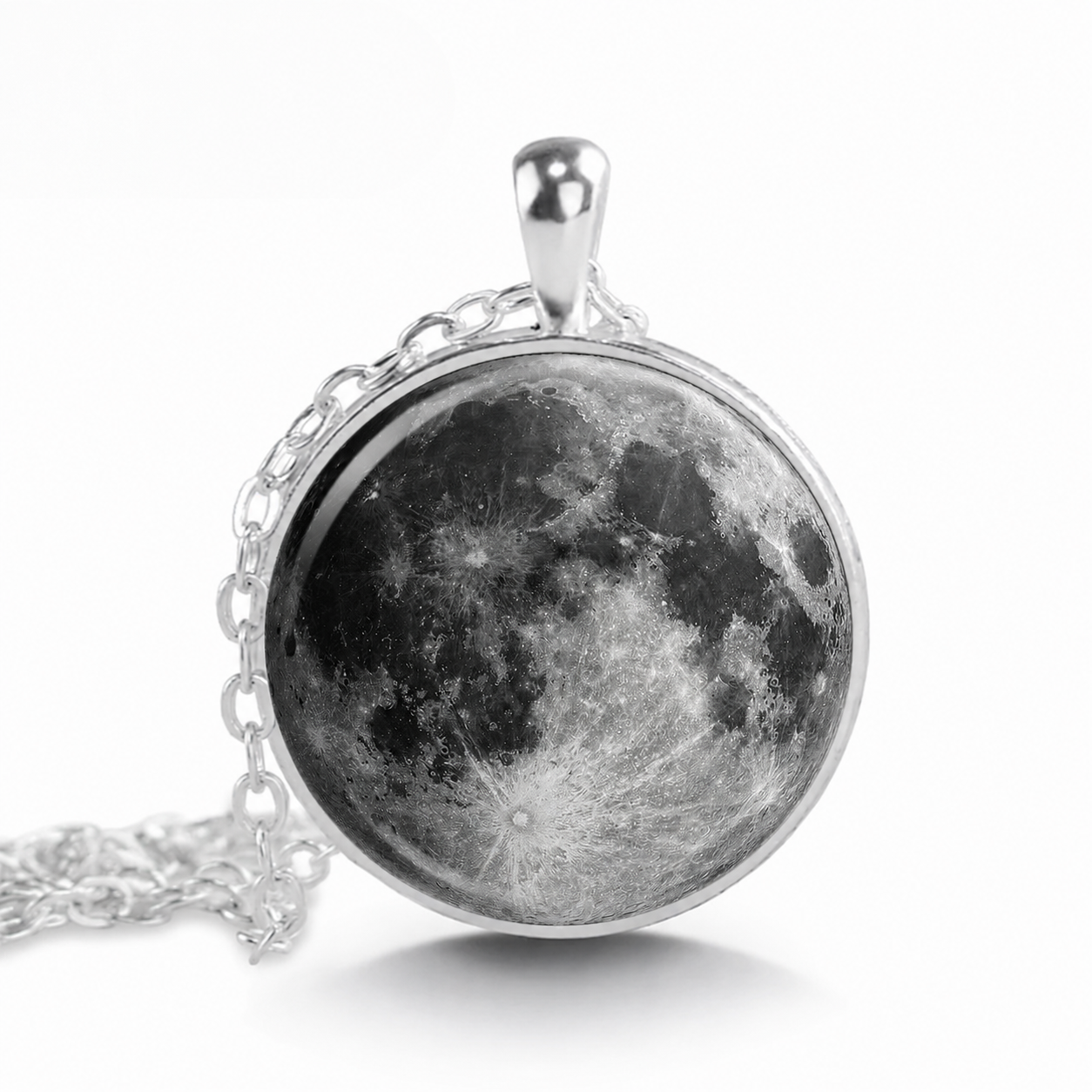 Full Moon necklace,full moon pendant moon jewelry,moon jewellery,celestial jewelry, astronomy pendant,NASA photo necklace