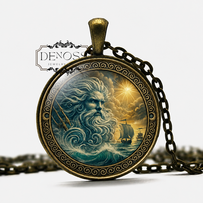 MANANNÁN MAC LIR Celtic Necklace,God of Sea,God of Weather,God of Navigation,Otherworld,Cloak of Invisibility,Power