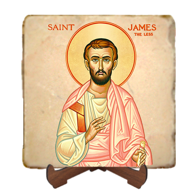 St.James the Less Icon,Men Saints,Marble Icon,Handmade,Prayer gift,Christian Icon