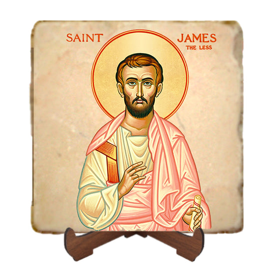 St.James the Less Icon,Men Saints,Marble Icon,Handmade,Prayer gift,Christian Icon