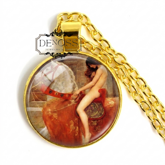 Lady Godiva necklace,Pre-Raphaelite Art,John Collier Painting