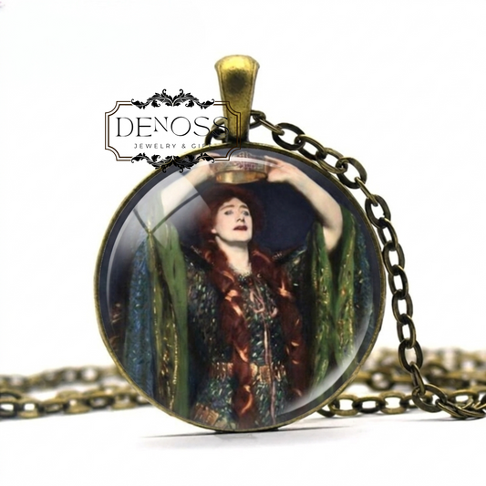 Lady Macbeth necklace,Pre-Raphaelite Art,Shakespeare Gift