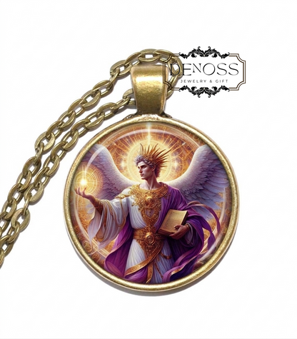 ARCHANGEL METATRON Necklace,Angel of Sacred Wisdom,Guide to Higher Wisdom,Spiritual Transformation Divine Knowledge,Protection