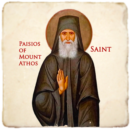 St.Paisios of Mount Athos Icon,Men Saints,Marble Icon,Handmade,Prayer gift,Christian Icon
