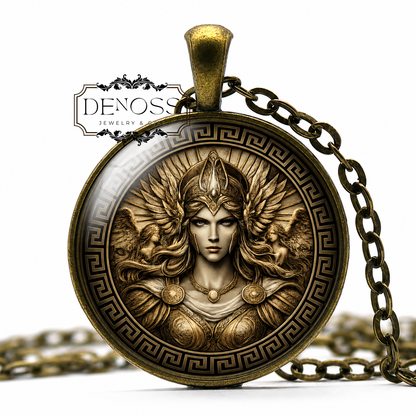 BIA Necklace,Goddess of Force,Goddess of Power,Goddess of Raw Energy,Greek,Mythology,Power to Overcome Obstacles