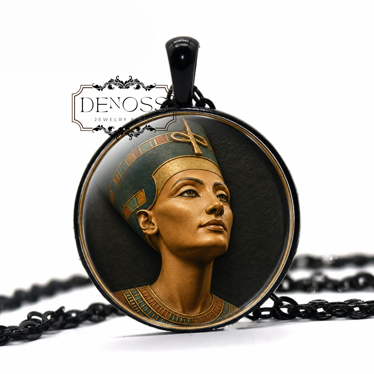 NEFERTITI Egyptian Necklace,Queen,Ancient, Hereditary Princess,Lady of Grace,Sweet of Love,Lady of The Two Lands,Handmade Jewelry