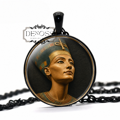 NEFERTITI Egyptian Necklace,Queen,Ancient, Hereditary Princess,Lady of Grace,Sweet of Love,Lady of The Two Lands,Handmade Jewelry