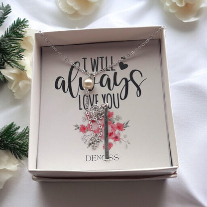 Bar Pearl Gold-Silver Necklace