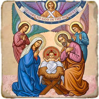 Glory to God Icon,Marble Icon,Handmade,Prayer gift,Christian Icon