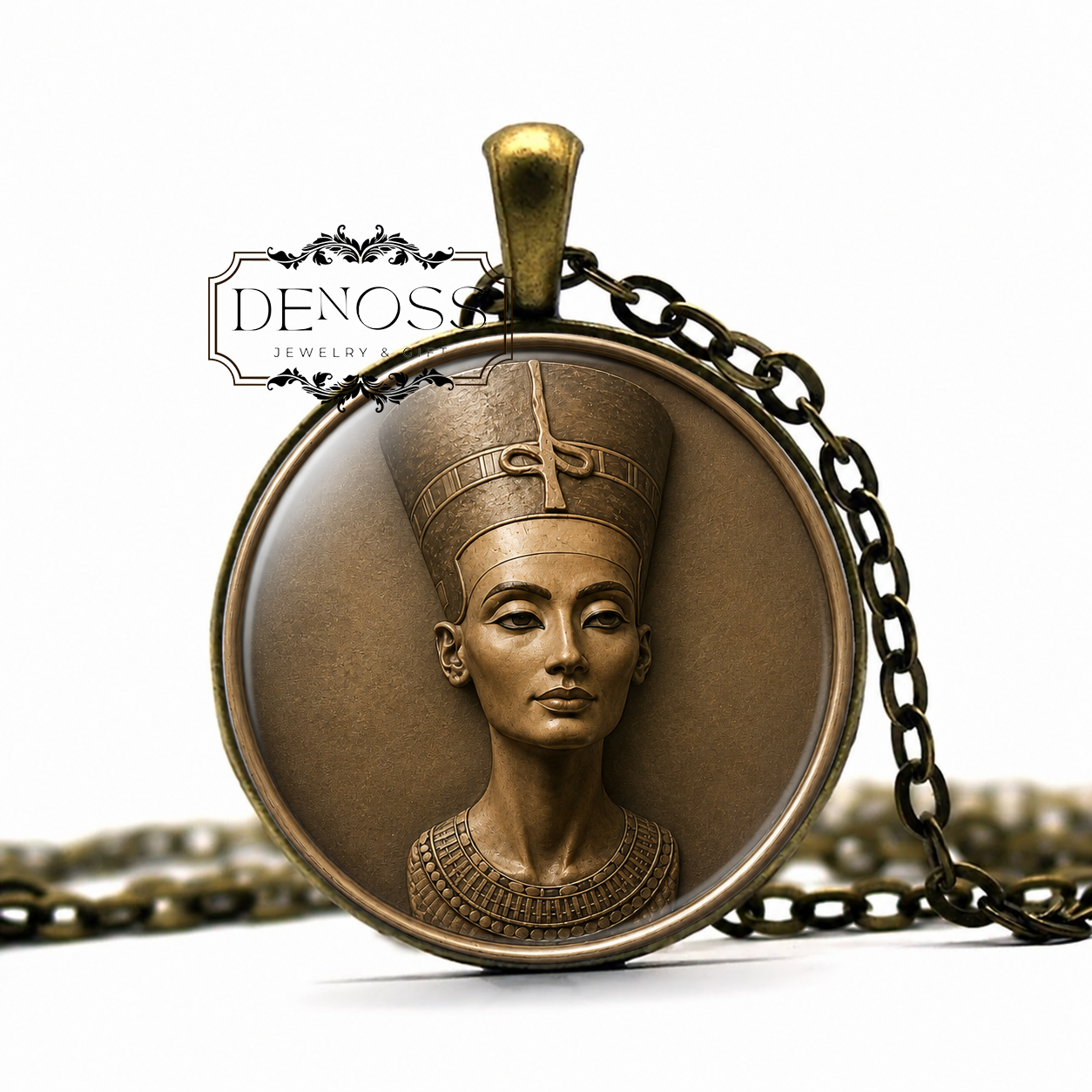 NEFERTITI Necklace,Queen,Egyptian,Ancient,Hereditary Princess,Lady of Grace,Sweet of Love,Lady of The Two Lands