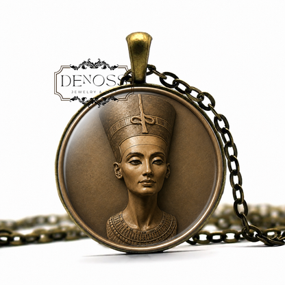 NEFERTITI Necklace,Queen,Egyptian,Ancient,Hereditary Princess,Lady of Grace,Sweet of Love,Lady of The Two Lands