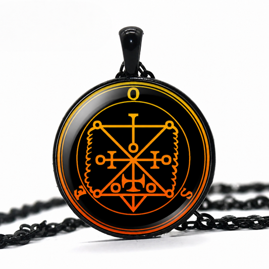 Ose Sigil Goetic Demon Pendant Necklace ,Occult Pagan Necklace