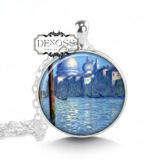 Monet Le Grand Canal Monet Jewelry,Impressionist Art Jewellery