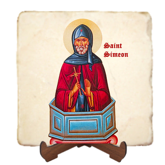 St.Simeon Icon,Men Saints,Marble Icon,Handmade,Prayer gift,Christian Icon