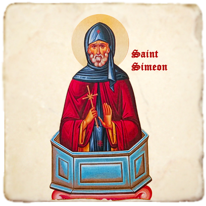 St.Simeon Icon,Men Saints,Marble Icon,Handmade,Prayer gift,Christian Icon