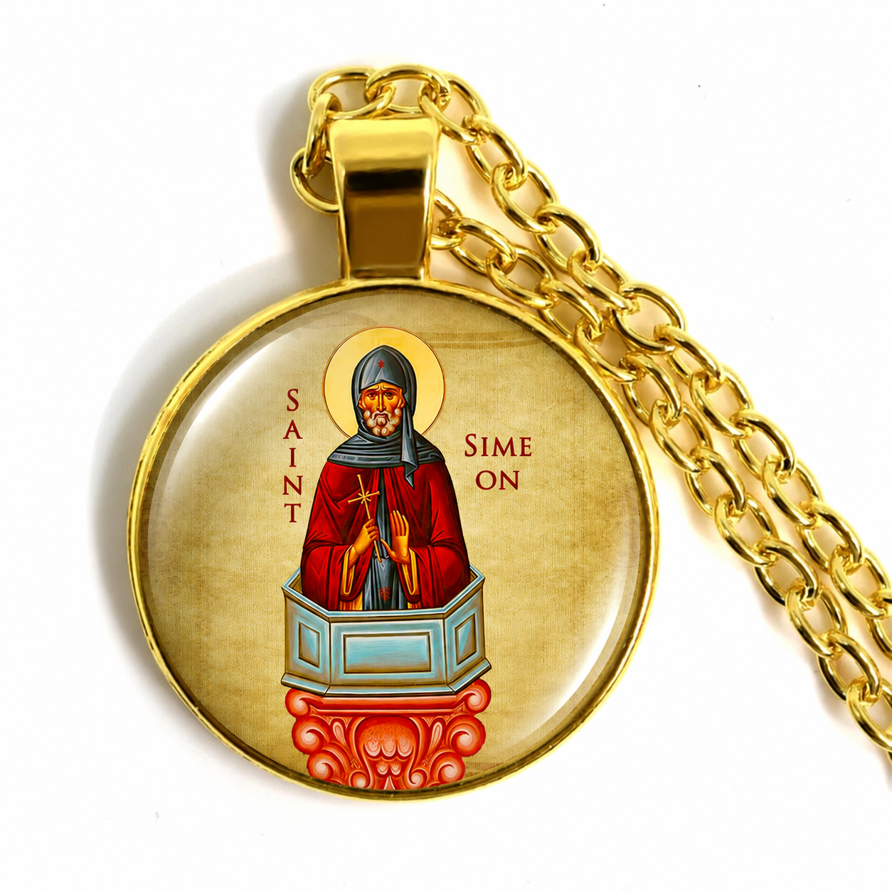 Saint Simeon Stylite  Necklace