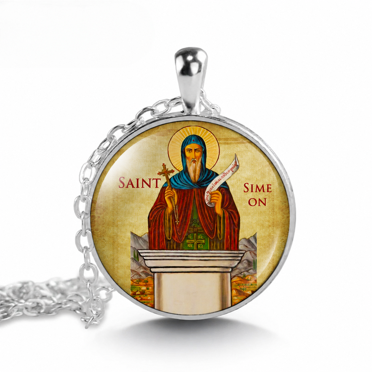 Saint Simeon Stylite  Necklace