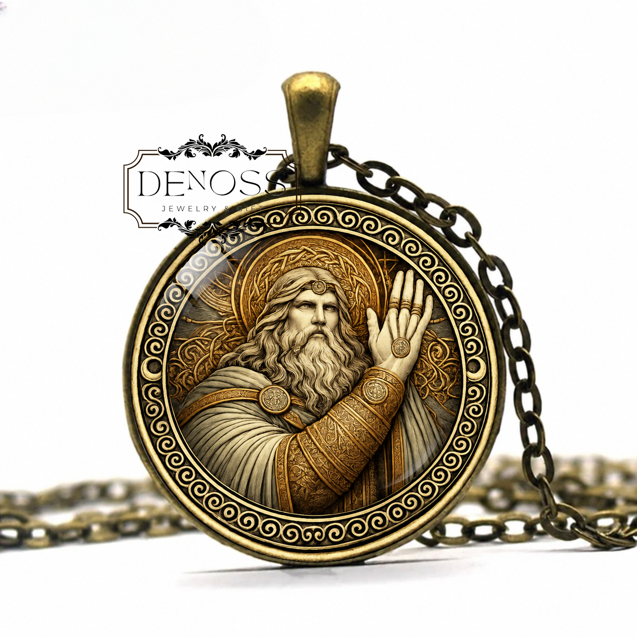 NUADA Celtic Necklace,Bravery,God of Healing,God of Warfare,God of Kingship,Tuatha Dé Danann,Nuada Airgetlám,Resilience