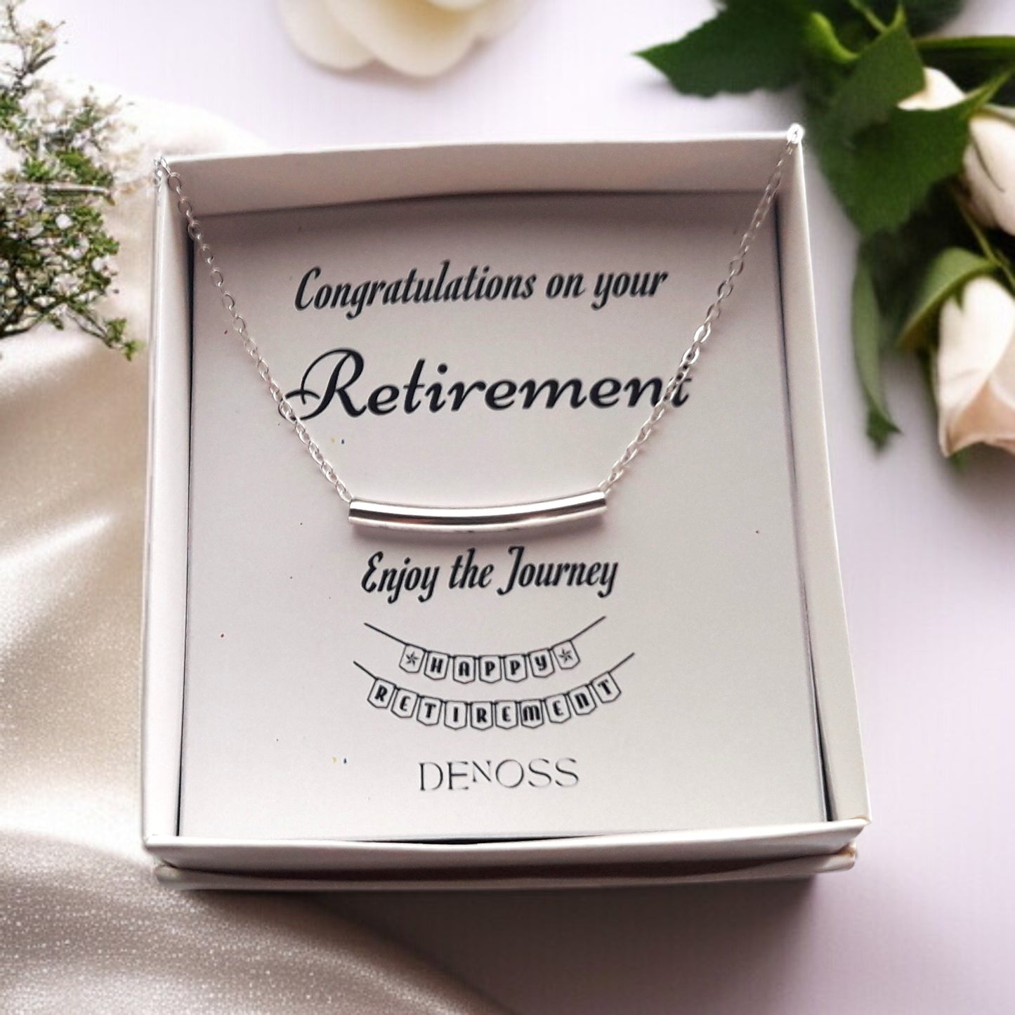 Curved Bar Gold-Silver Necklace