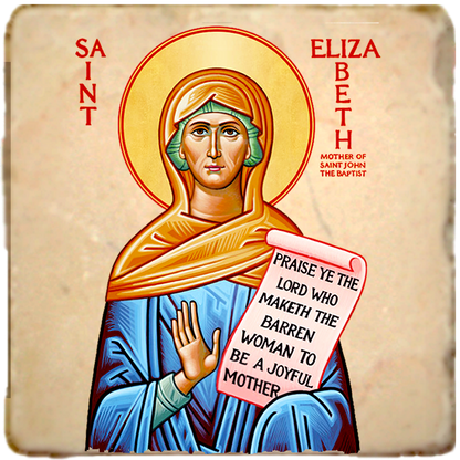 St.Elizabeth Icon,Women Saint,Marble Icon,Handmade,Prayer gift,Christian Icon