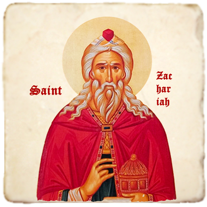 St.Zachariah Icon,Men Saints,Marble Icon,Handmade,Prayer gift,Christian Icon
