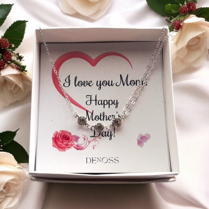 Silver CZ Lariat Necklace, Silver Y Necklace