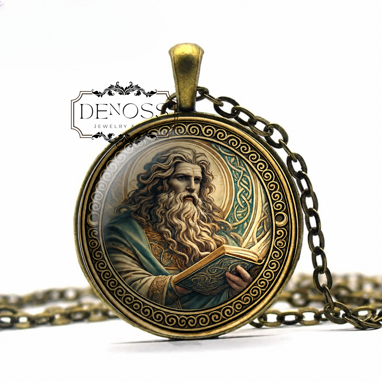 OGMA Celtic Necklace,God of Eloquence,God of Learning,God of Writing,Ogham alphabet,Strength,Heroism,Communicator