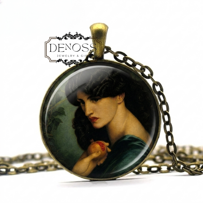 Pre-Raphaelite Necklace,Rosetti's Prosperine Art