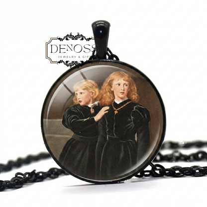 Pre-Raphaelite Princes in the Tower Necklace,John Everett Millais Art