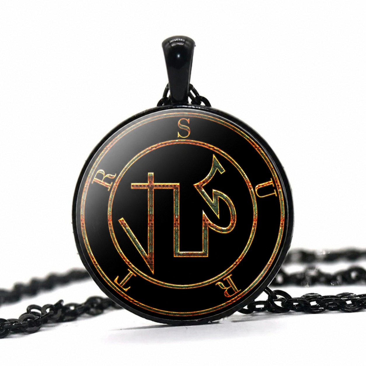Surtr Sigil Pendant Necklace,Norse Pagan Viking Talisman Necklace