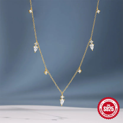 Zircon Flowers Necklace