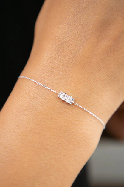 Women's 925 Sterling Silver Stones Bracelet