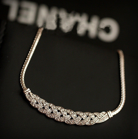 Snake Chain Silver Choker Necklace