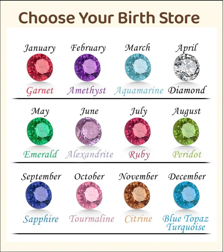 Personalized Birthstone Two Capital Letter Necklace,Initial Gift Necklace