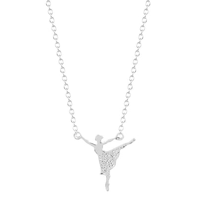 Ballerina Silver Necklace