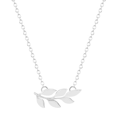 Olive Branch Gold-Silver Necklace