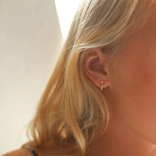 Heart Shaped Hoop Earrings