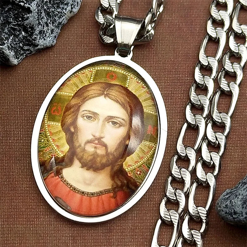 Jesus Cross,Christian Necklace,Religious Gift Jewelry