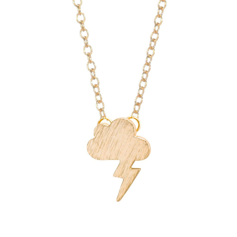 Lightning Cloud Gold-Silver Necklace