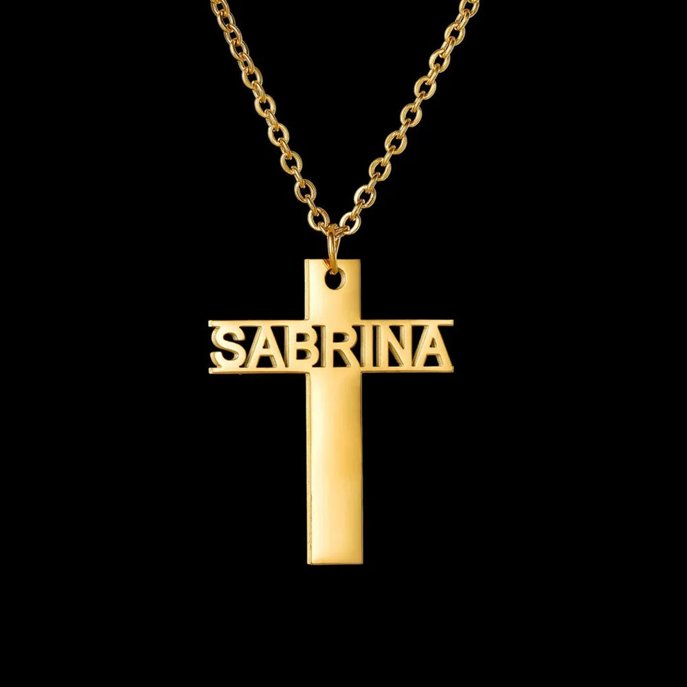 Custom Cross Pendant Necklace - Denoss