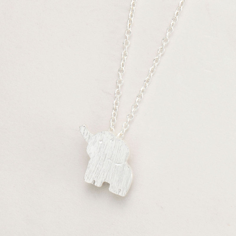 Elephant Silver Necklace